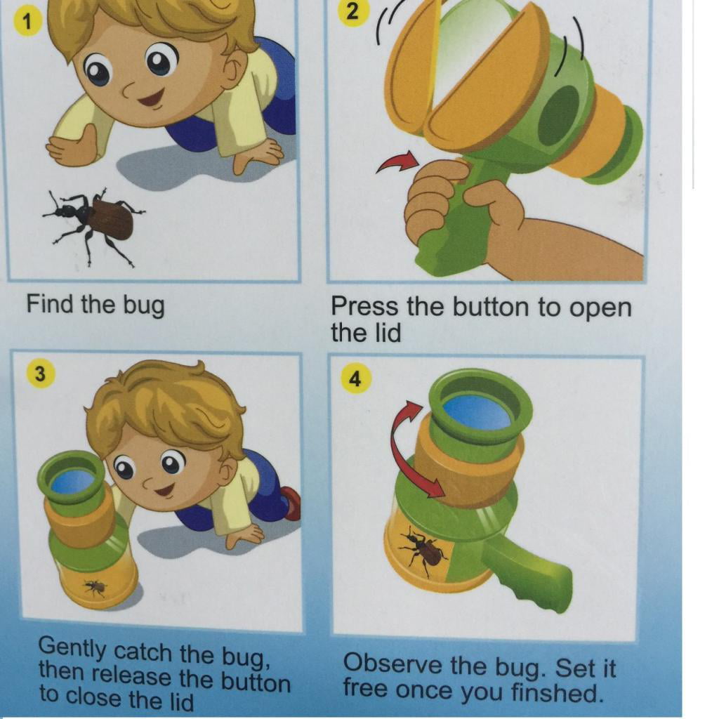 Bug Catcher Insect Viewer Box Magnifier Microscope Gift Toy NICE Boxes U9T9 