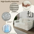 thumbnail image 6 of Oversized Bean Bag Sofa, Plush Corduroy Floor Lounger with Tufted Back Support, No Assembly Required Compressed Loveseat for Small Spaces, Apartment, Dorm, Living Room and Bedroom, 6 of 7