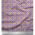 thumbnail image 1 of Soimoi polyester Crepe Fabric Check & Moroccan Ethnic Print Fabric by Yard 52 Inch Wide, 1 of 1