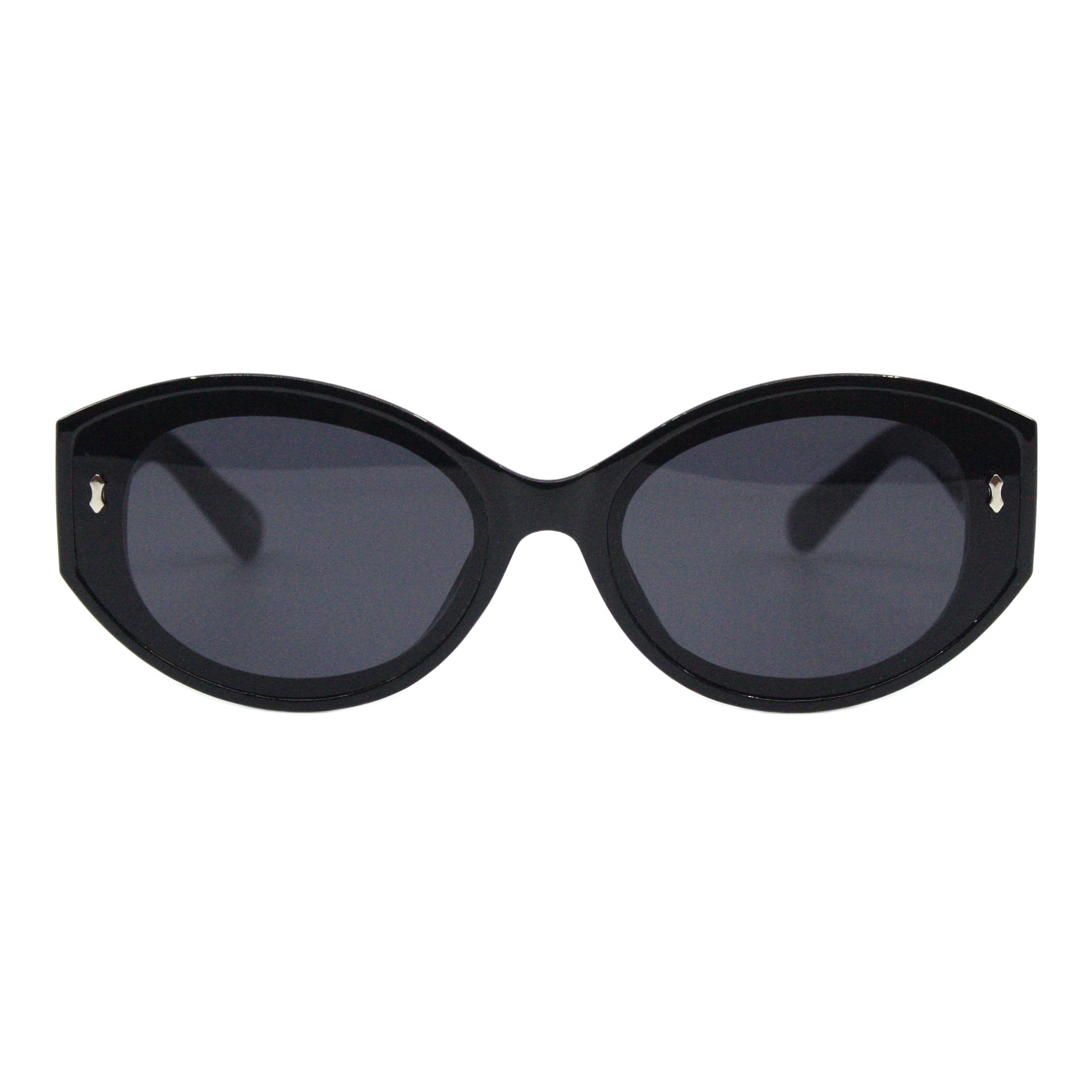 Trendy Oversized Polarized Sunglasses Round Light Weight UV400 Shield Acetate Round Acetate Sunglasses | UV400 - zenottic – ZENOTTIC Eyewear main image 4