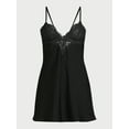 thumbnail image 5 of Sofia Intimates Women's Solid Satin Chemise, Sizes XS-3X, 5 of 6