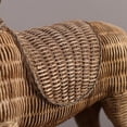 thumbnail image 5 of Wicker Horse Figurine 10.24 Inch Rustic Farmhouse Tabletop Decor Handwoven Animal Sculpture for Home Decoration, 5 of 9