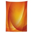 thumbnail image 3 of Ambesonne Orange Tablecloth Rectangular Table Cover, Colorful Twist Lines, 60"x90", Dark Orange and Yellow, 3 of 4
