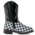 thumbnail image 4 of DADAWEN Girls Boots Stylish Kids Mid-Calf Boots Black 3 Little Kid, 4 of 6