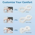 thumbnail image 4 of Memory Foam Pillow for Side Sleepers with Ear Holes, Soft Washable Face Pillow for Deep Sleeping, Specifically Engineered White Pillow for Side Sleepers, Removable Cover, 4 of 7