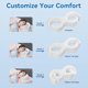 thumbnail image 4 of Almohada de Espuma de Memoria para durmientes laterales con orificios para orjas, almohada de ara love y lavable para dormir profundo, almohada blanca especieficamme desñada, 4 of 7
