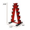 thumbnail image 3 of CAP Barbell A Frame Dumbbell Rack, Red (Hold 5 pairs), 3 of 5