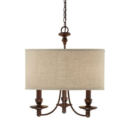 Burnished Ceiling Light - Capital Lighting Midtown - Three Light Pendant, Burnished Bronze Finish
