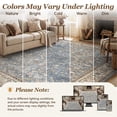 thumbnail image 7 of SIXHOME 5'x7' Area Rugs for Living Room Washable Rugs Carpet Vintage Traditional Rugs for Bedroom Dinning Room Office Soft Non Slip Large Area Rug Retro Home Decor Blue, 7 of 7