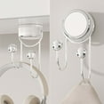 thumbnail image 5 of Clear Suction Cup Hooks for Shower, Bathroom, Kitchen, Glass Door, Mirror, Tile - Loofah, Towel, Coat, Bath Robe Hook Holder for Hanging up to 15 lbs - Rustproof Chrome Stainless Steel, 5 of 9