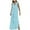 Sky Blue, variant on Maxi Dresses for Women Summer Dresses Sleeveless V Neck Maxi Dresses Solid Color Boho Long Dresses Resort Wear for Women