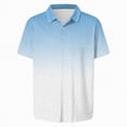 thumbnail image 4 of NOLDARES Mens Ribbed Polo Shirt Textured Knit Short Sleeve Casual Golf Beach Vacation Tops(Light Blue,3XL), 4 of 6