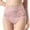 Pink, variant on Plus Size High-Waist Striped No-Show Bikini Tanga for Women Underwear Custom Thongs Panties with Comfort Fit and Pink XXL
