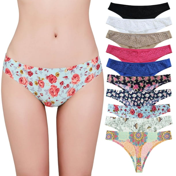 Lace G String Panties plus Size Underpants Patchwork Color Underwear  Panties Bikini Athletic Underwear Women