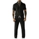 thumbnail image 1 of Pantalones de Cintura Elástica para Hombre Set Casual de Verano con Cremallera de Manga Corta Y Pantalones de Bolsillo con Cordón con Bolsillos de Cremallera para Hombres, 1 of 9
