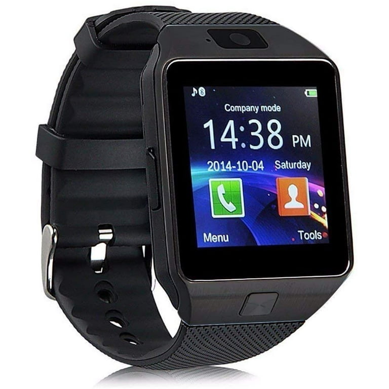 mangel pisk Inhibere Bluetooth Smart Watch Touch Screen with SIM Card TF/SD Card Slot, Pedometer  Activity Tracker for iPhone Android Phones Samsung Huawei - Walmart.com