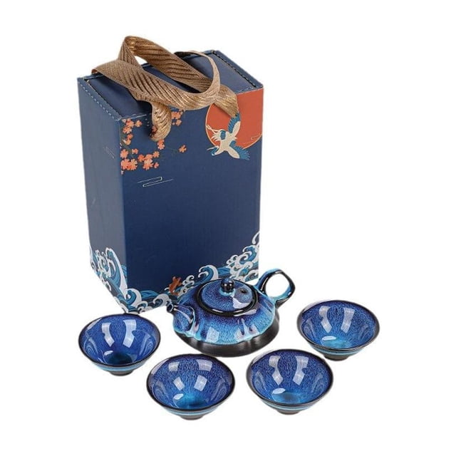 Ceramic Tea Set Pot Cup Set Teaware Chinese Tea Set Casual Gift Tea Cup Setღ B3J2