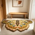 thumbnail image 4 of Weloille Butterfly Pattern Faux Wool Floor Mat, Ultra Soft Fluffy Non-Slip Carpet, Machine Washable Plush Area Rug for Living Room Bedroom Bathroom Entryway Home Decor, 4 of 6