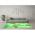 thumbnail image 3 of Ahgly Company Indoor Rectangle Patchwork Green Transitional Area Rugs, 3' x 5', 3 of 4