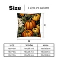 thumbnail image 5 of Thanksgiving Pumpkin Covers Set of 2 - Available in 16x16, 18x18, 20x20 Inches with Unique Patterns - for Home Decor, Throw Pillow Inserts, Pillow Inserts, Bed Pillow - Ideal for All Occasions!, 5 of 6