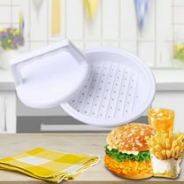 Hamburger Presser Hamburger Presser 5 Inch Hamburger Mold Ring Easy to Remove Round Hamburger Presser for Grilling Accessory Set (1 Piece) White for Making Meat Patties, Grilling
