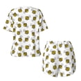 thumbnail image 5 of Lsque Cute Little Bee Women's Short-Sleeved Pajama Set - 2 Piece Soft and Lightweight Sleepwear Set-Medium, 5 of 9