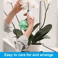 thumbnail image 7 of Uxcell 3.3 inch Faux Orchid Leaves Real Touch 5 Petals Artificial Phalaenopsis Leaf Green Plant Stem 4 Pack Green, 7 of 7