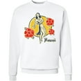 thumbnail image 2 of Inktastic Retro Hula Girl Adult Sweatshirt, 2 of 4