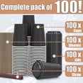 thumbnail image 2 of Insulated 12 oz 100 Pack Disposable Coffee Cups To Go with Travel Lids Sleeves and Straws, 2 of 7