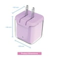 thumbnail image 6 of onn 32W Dual-Port USB-C & USB-A Wall Charger, Fast Charging, USB-IF Certified, Foldable Plug, Purple – Compatible with iPhone, iPad, AirPods, Samsung Galaxy, Note, Pixel & More, 6 of 8