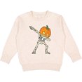 thumbnail image 2 of Inktastic Halloween Dabbing Great Pumpkin Skeleton Toddler Sweatshirt, 2 of 4