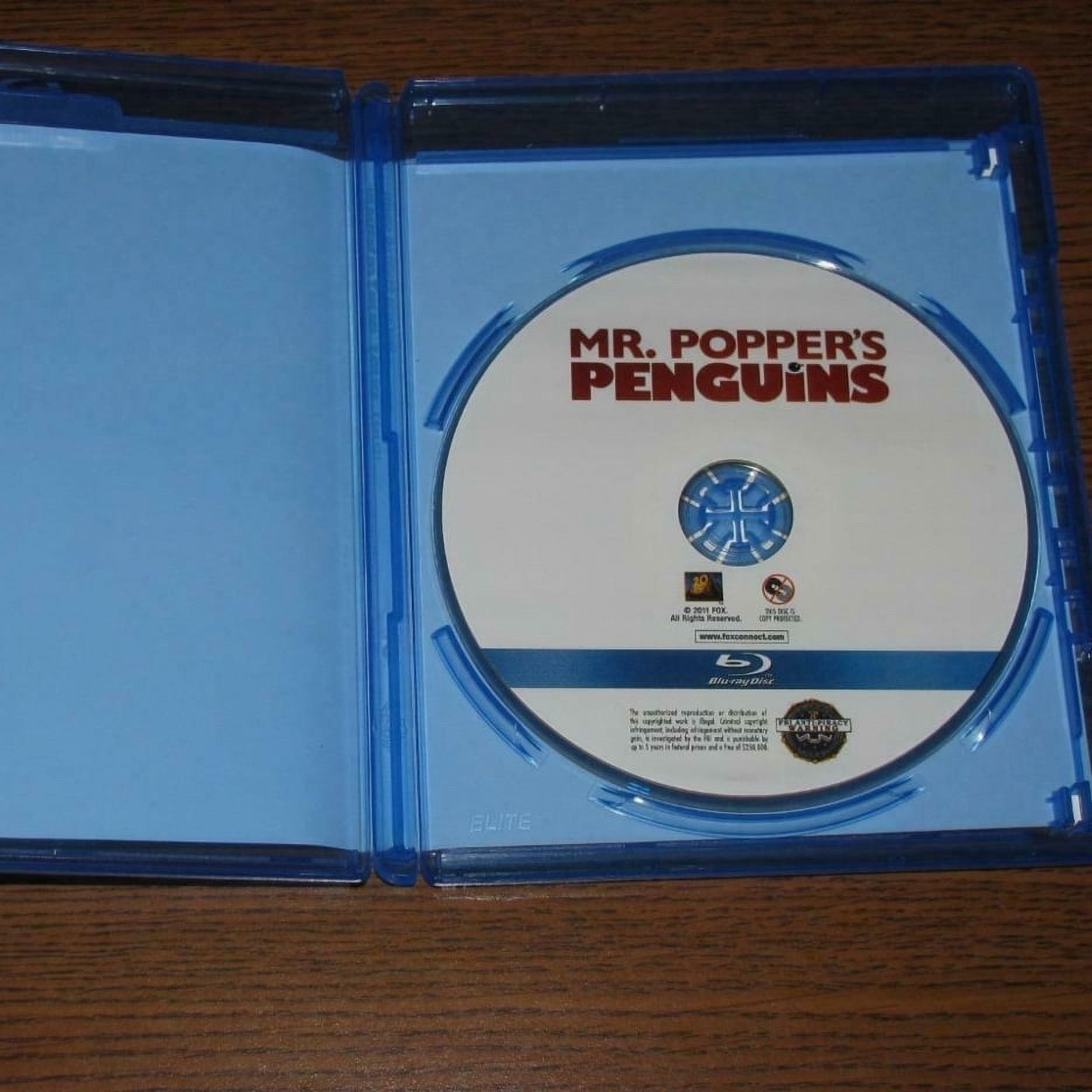 Mr. Poppers Penguins (Blu-ray, 1-Disc Set, No Digital Copy) - Like New - image 2 of 3