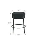 thumbnail image 5 of GDF Studio Granular Upholstered Bar Stools with High Resilience Foam, Black, Set of 2, 5 of 9