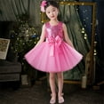 thumbnail image 2 of Favoffer Flower Girl Sequin Dress Kids Party Birthday Christmas Dresses Pageant Ball Gown Mesh Puff Skirt Formal Performance Outfit Toddelr 3-15Y, 2 of 4