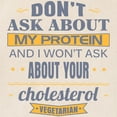 thumbnail image 3 of CafePress - Dont Ask About My Protein Vegetarian Tote Bag - Unisex Canvas Tote Bag, Beige, 1-Piece, 3 of 8