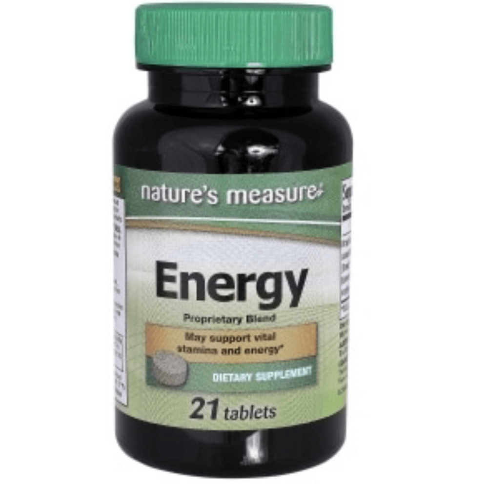Nature's Measure Dietary Supplement Energy Tablets, 21ct. Walmart