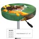 thumbnail image 4 of Disketp Tree Frog Sitting On Sunflowes Funda Redonda para Taburete, Funda de Cojín para Silla de Bar Suave y Elástica-12 inch, 4 of 7