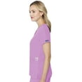 thumbnail image 5 of Med Couture Women's Scrub Top, Raglan Sleeves for Modern Fit, 6 Pockets 2-Way Stretch, Durable & Breathable Fabric - MC7425, 5 of 7