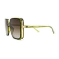 thumbnail image 3 of Womens Showy Metal Side Gilded Jewel Butterfly Diva Sunglasses Green Brown, 3 of 4