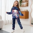 thumbnail image 3 of Uorisanigo Big Kids Tracksuit Boys Girls 2 Piece Galaxy Axolotl Sweatsuit Jogging Fall Outfits Long Sleeve Hoodie Sweatshirt and Cargo Jogger Pants Clothing Sets, 3 of 7