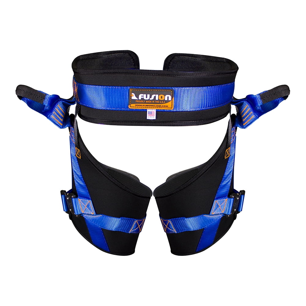 Fusion Climb Rebounder Padded Half Body Bungee Trampoline Harness Blue L-XL
