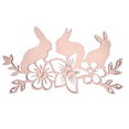 thumbnail image 1 of 22" Wood Bunny Cutout | 1/4" Thick MDF Wood Bunnies with Flowers | Easter Craft Cutouts | Wooden Rabbit Crafts, 1 of 3