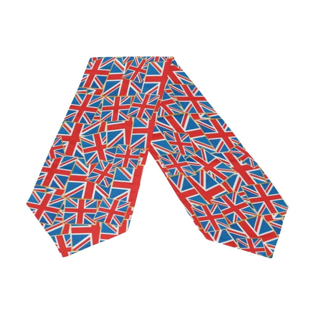 POPCreation British Flag Union Jack Table Runner 13x70 Inches Blue