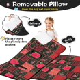 thumbnail image 3 of Pioneer Flower Floral Print Pattern Toddler Nap Mat for Teens Preschool Daycare, Teens Sleeping Mat Bag, Toddler Sleeping Bag with Pillow, 3 of 6