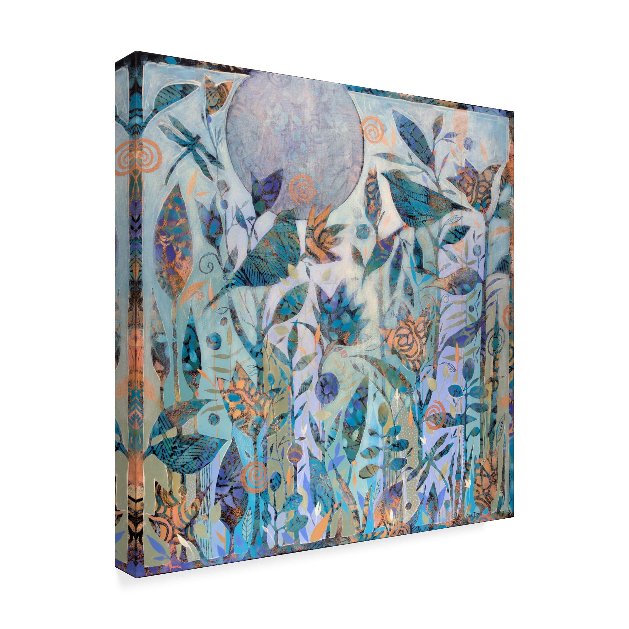 Trademark Fine Art 'Songs For The Moon' Canvas Art by Sue Davis