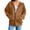 #02 Brown 【One to Wear, One to Wash, One to Spare.】, variant on Women's Oversized Fleece Hoodies Sweatshirts Pullovers Long Sleeve V-Neck Zipper Front with Pocket Casual Loungewear Streetwear Fall Winter Outfits | CSEONE,Army Green XL