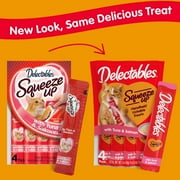 Hartz Delectables Squeeze Up Tuna & Salmon Interactive Lickable Wet Cat Treat, 0.5oz Tube (32 Count)