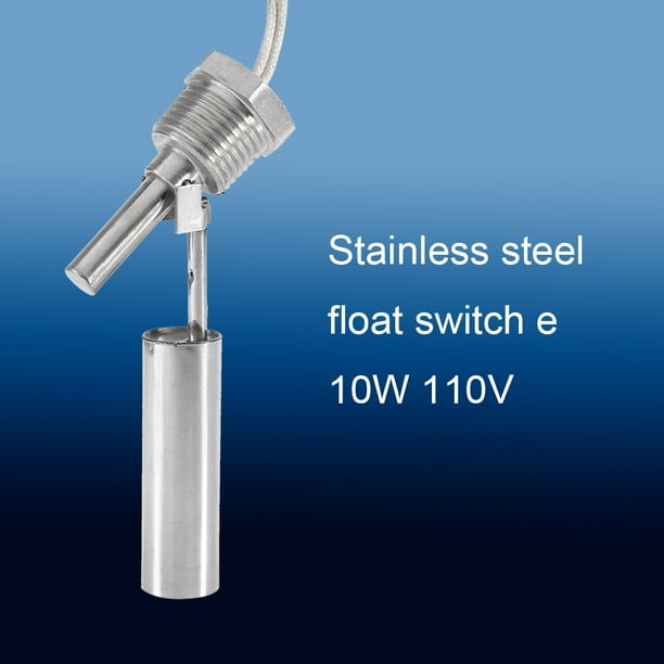 Float Switch,Liquid Water Level Sensor Side Mount Stainless Steel Float