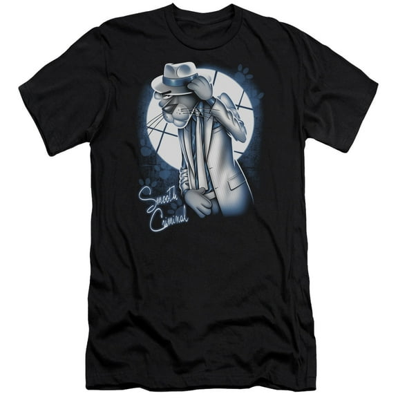 Pink Pantherooth Criminal Adult 30/1 T-Shirt Black