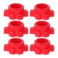 thumbnail image 1 of OUNONA 6 Pcs Écrous Vissés Rouges pour Haltère pour Accessoires de Barre de Gym à Domicile Stables, 1 of 8